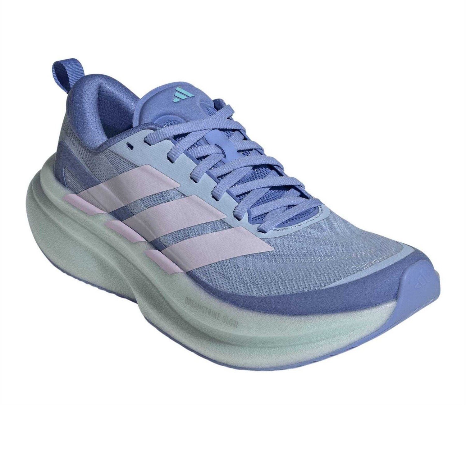 Glow-Blue - Pack Shot - Adidas Womens-Ladies Supernova Glide Shoes