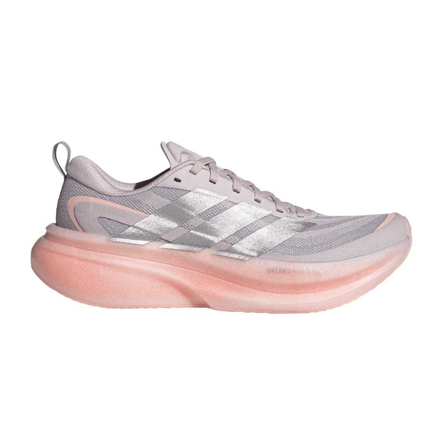 Purple-Silver - Front - Adidas Womens-Ladies Supernova Glide Shoes