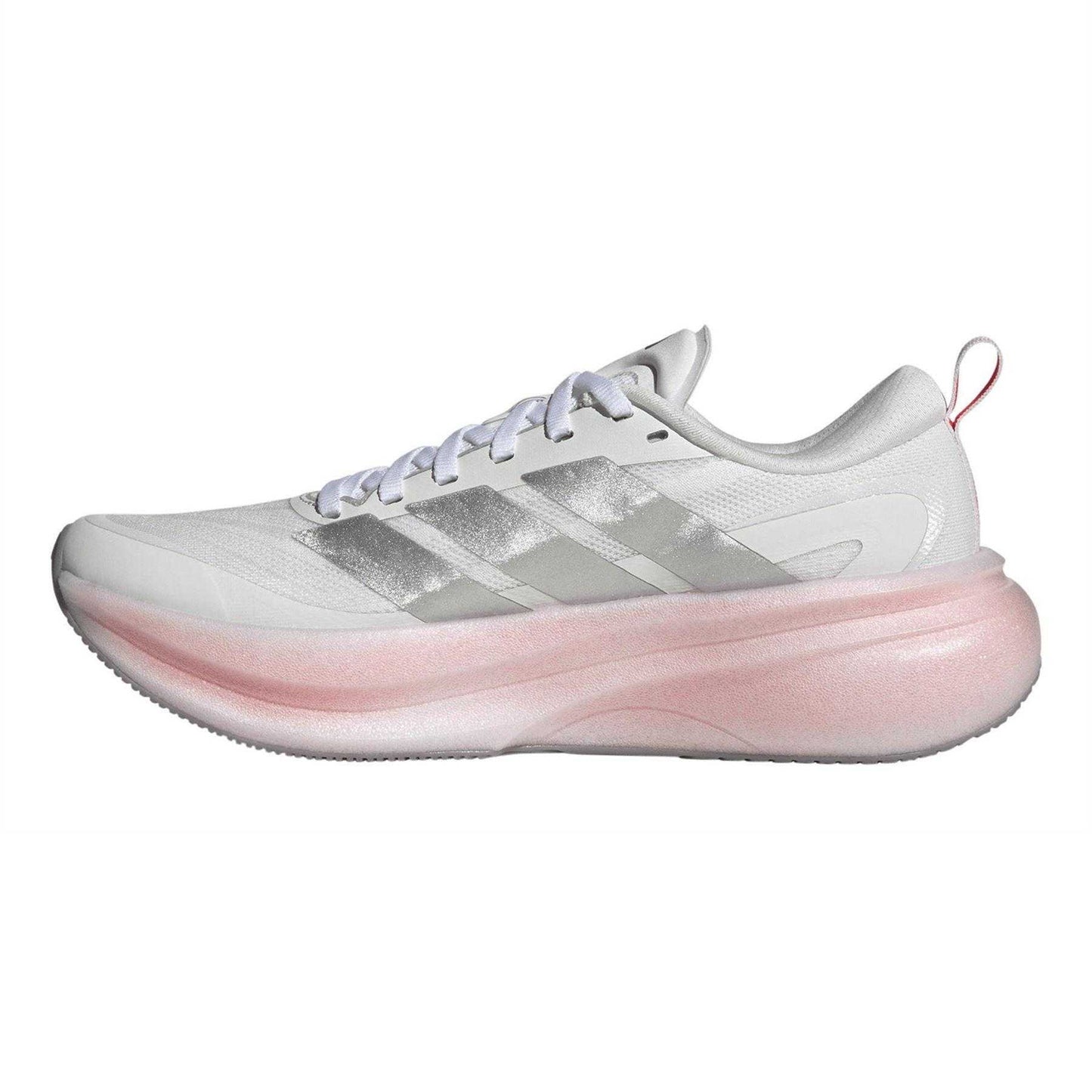 White - Side - Adidas Womens-Ladies Supernova Glide Shoes