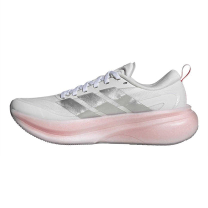 White - Side - Adidas Womens-Ladies Supernova Glide Shoes