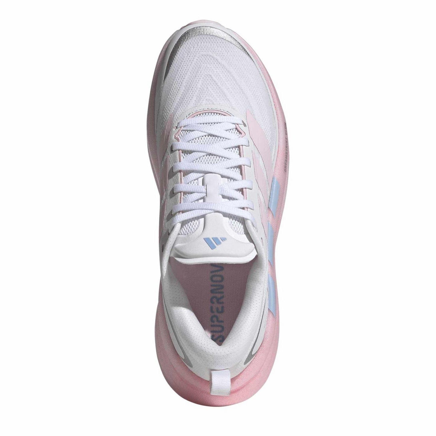 White-Pink - Pack Shot - Adidas Womens-Ladies Supernova Glide Shoes