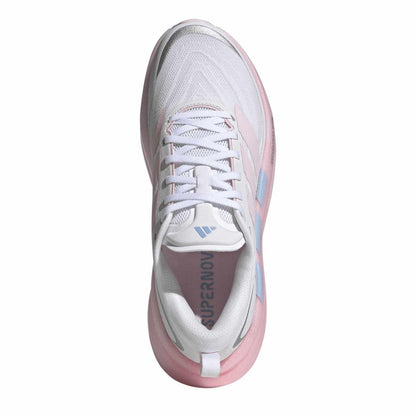 White-Pink - Pack Shot - Adidas Womens-Ladies Supernova Glide Shoes