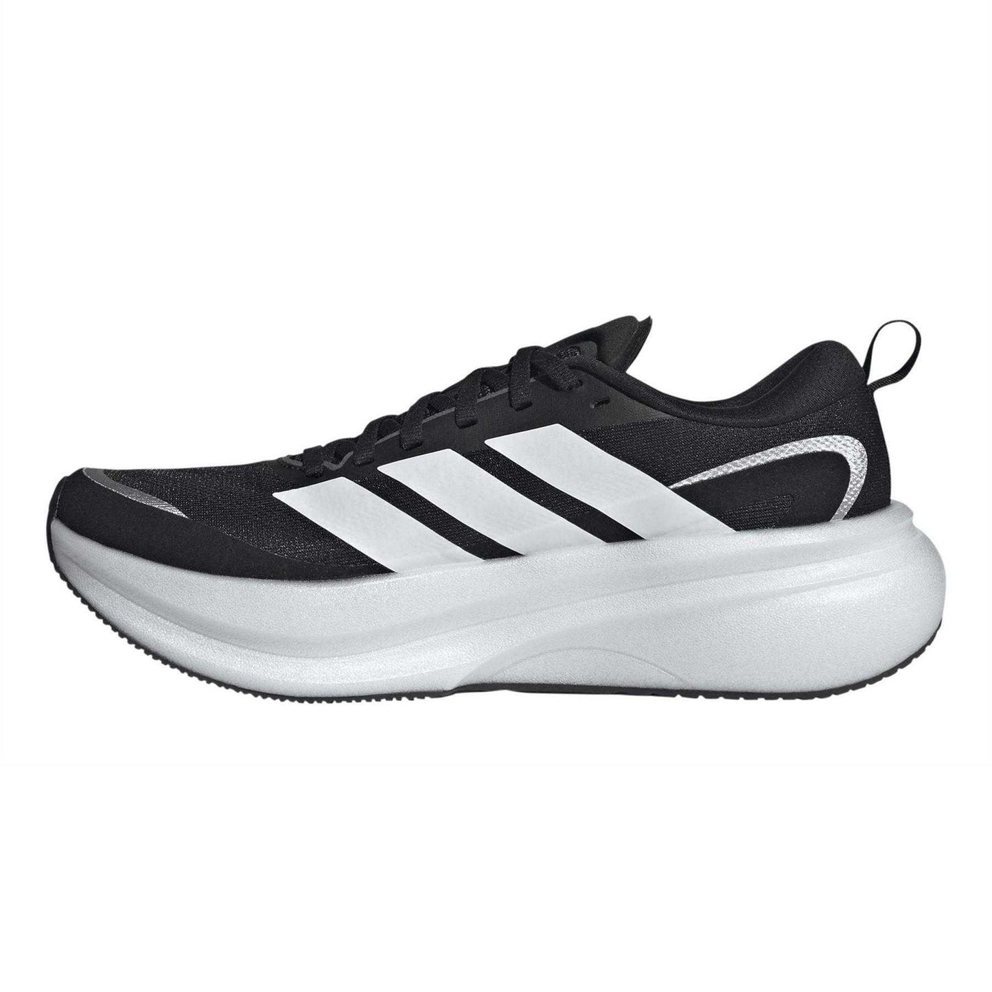 Black-White - Side - Adidas Womens-Ladies Supernova Glide Shoes