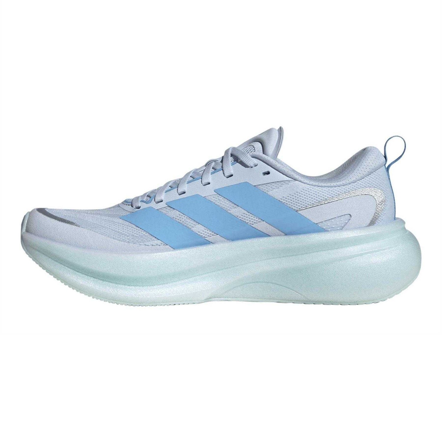 Crystal-Blue - Side - Adidas Womens-Ladies Supernova Glide Shoes