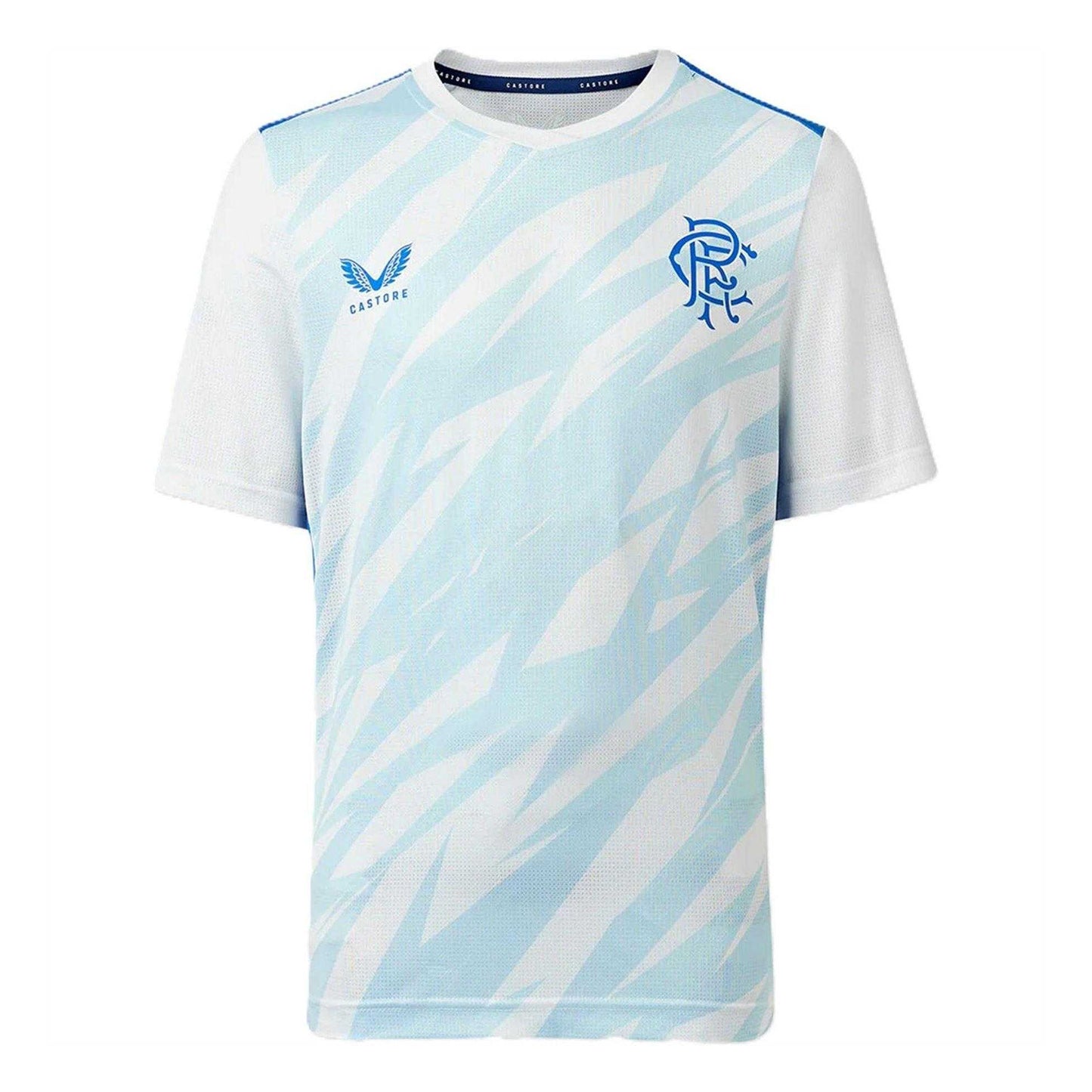White-Lapis Blue - Front - Castore Childrens-Kids Rangers FC Football Shirt