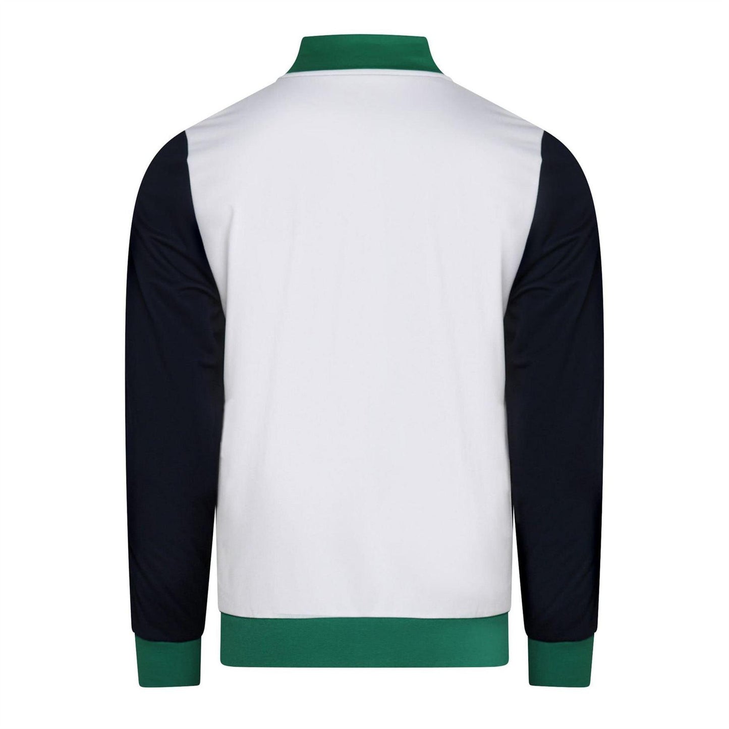 Navy-White-Green - Back - Lacoste Mens Logo Track Jacket