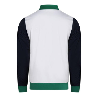 Navy-White-Green - Back - Lacoste Mens Logo Track Jacket