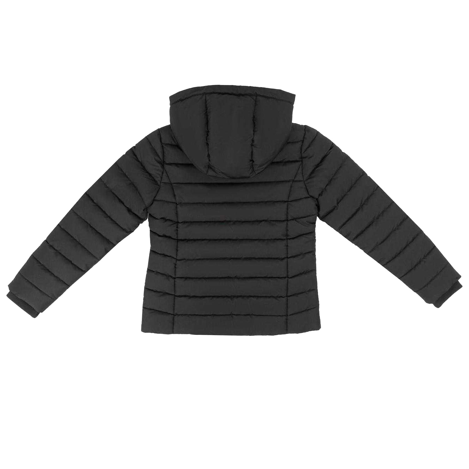 Black - Back - Slazenger Girls Hooded Padded Jacket