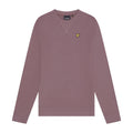 Mauve - Pack Shot - Lyle & Scott Mens Crew Neck Sweatshirt