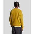 Yellow - Side - Lyle & Scott Mens Crew Neck Sweatshirt