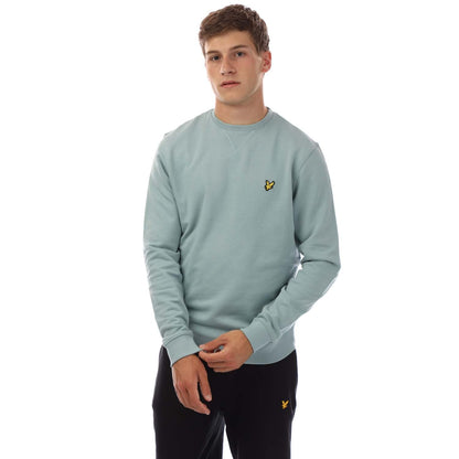Blue - Pack Shot - Lyle & Scott Mens Crew Neck Sweatshirt