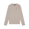 Taupe - Pack Shot - Lyle & Scott Mens Crew Neck Sweatshirt