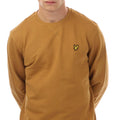 Gold - Back - Lyle & Scott Mens Crew Neck Sweatshirt