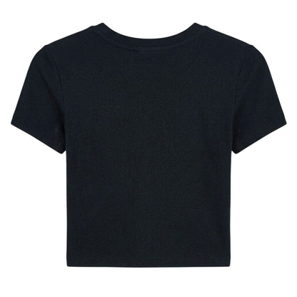 Black - Back - Levis Womens-Ladies Criss-Cross Boxy T-Shirt