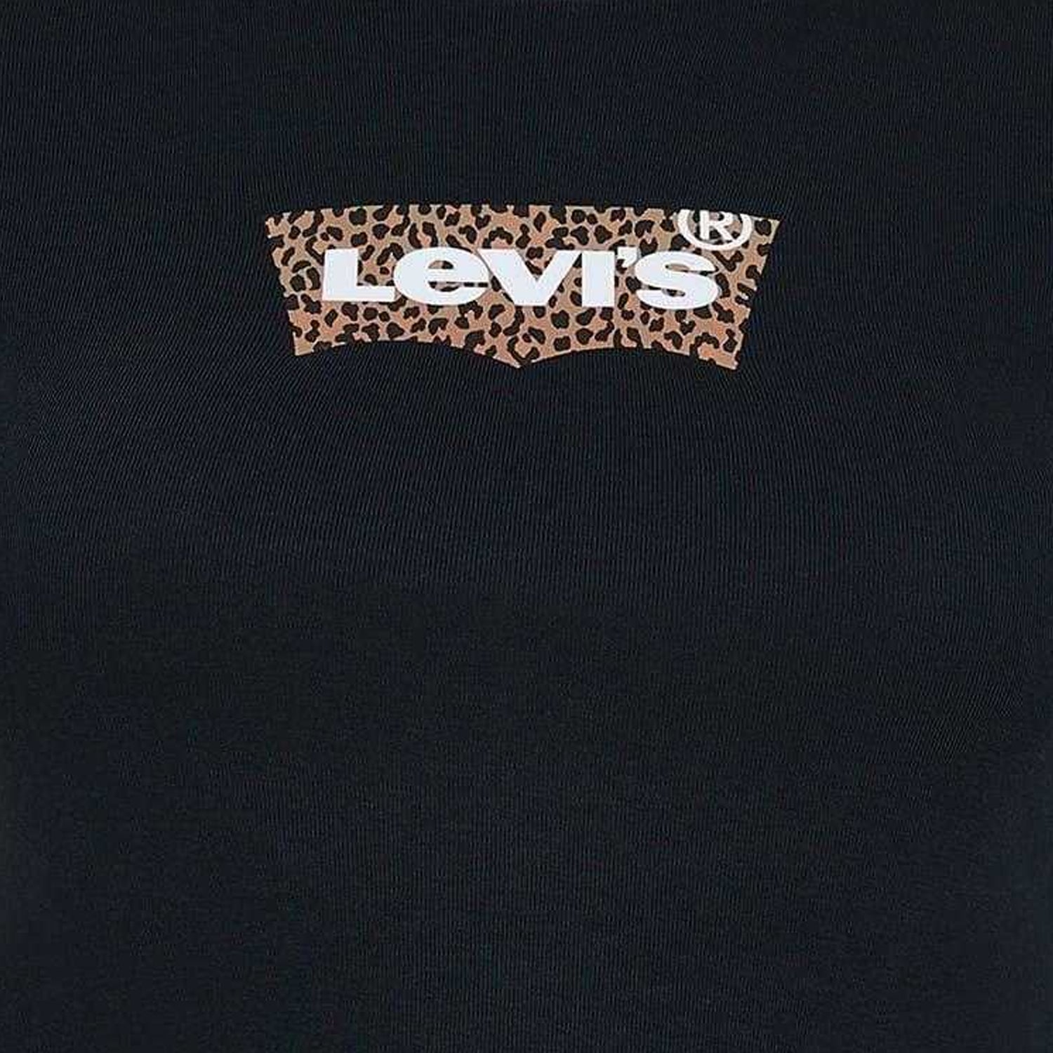 Black - Side - Levis Womens-Ladies Criss-Cross Boxy T-Shirt