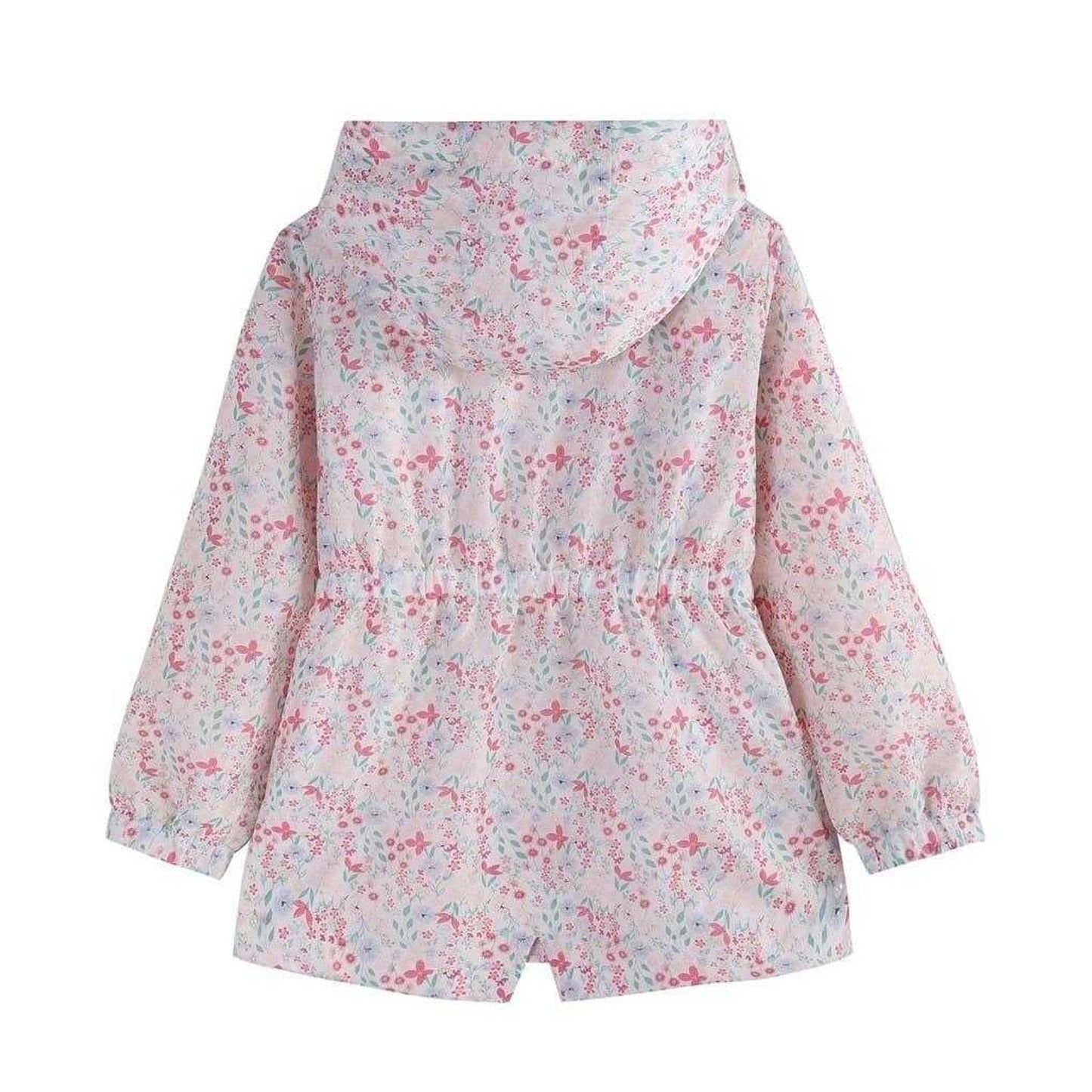 Pink - Back - Firetrap Girls Floral Jacket