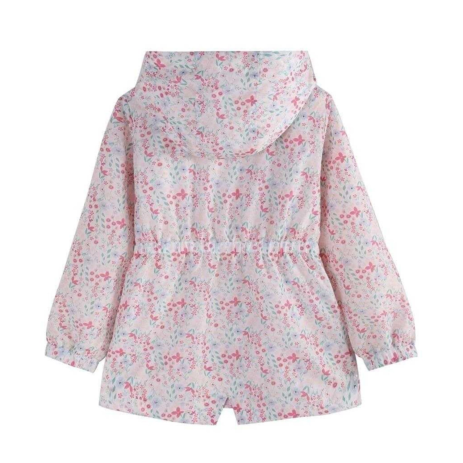 Pink - Back - Firetrap Girls Floral Jacket