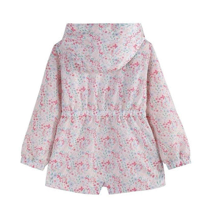 Pink - Back - Firetrap Girls Floral Jacket