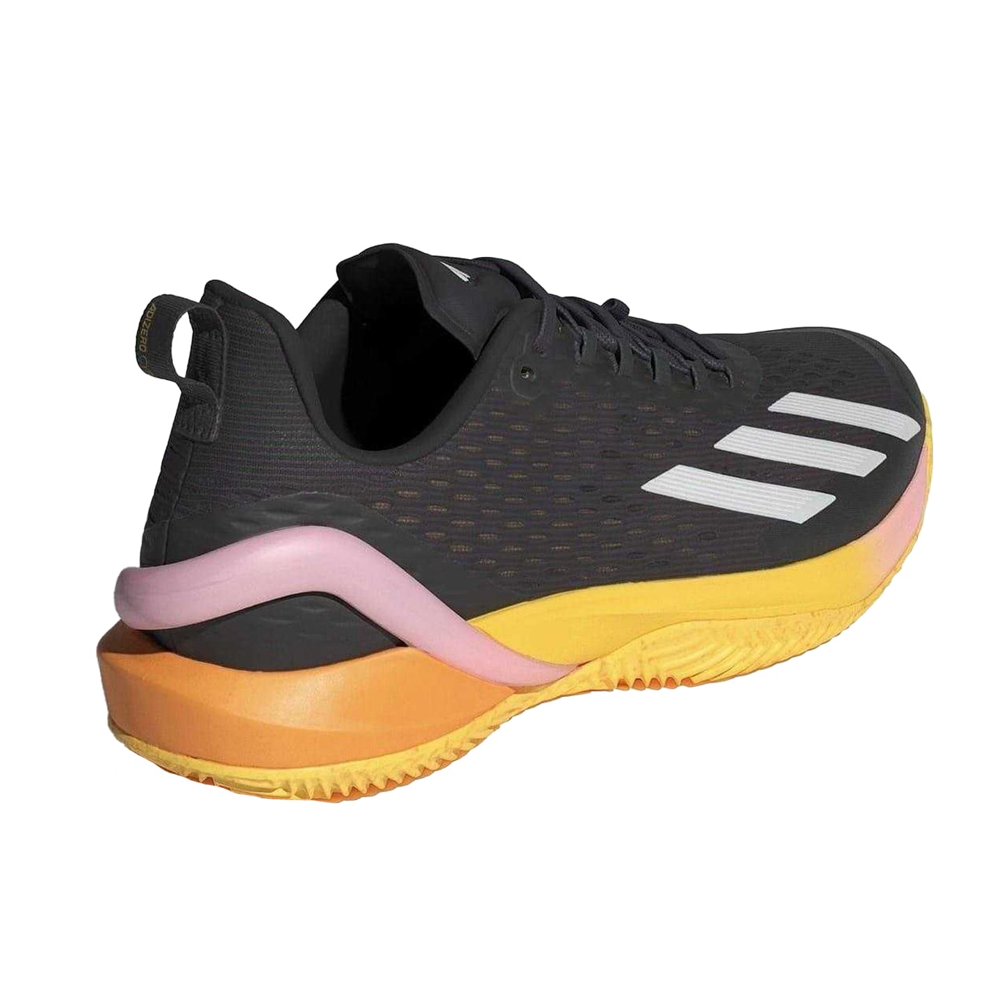 Black-Metallic - Back - Adidas Mens Adizero Tennis Shoes
