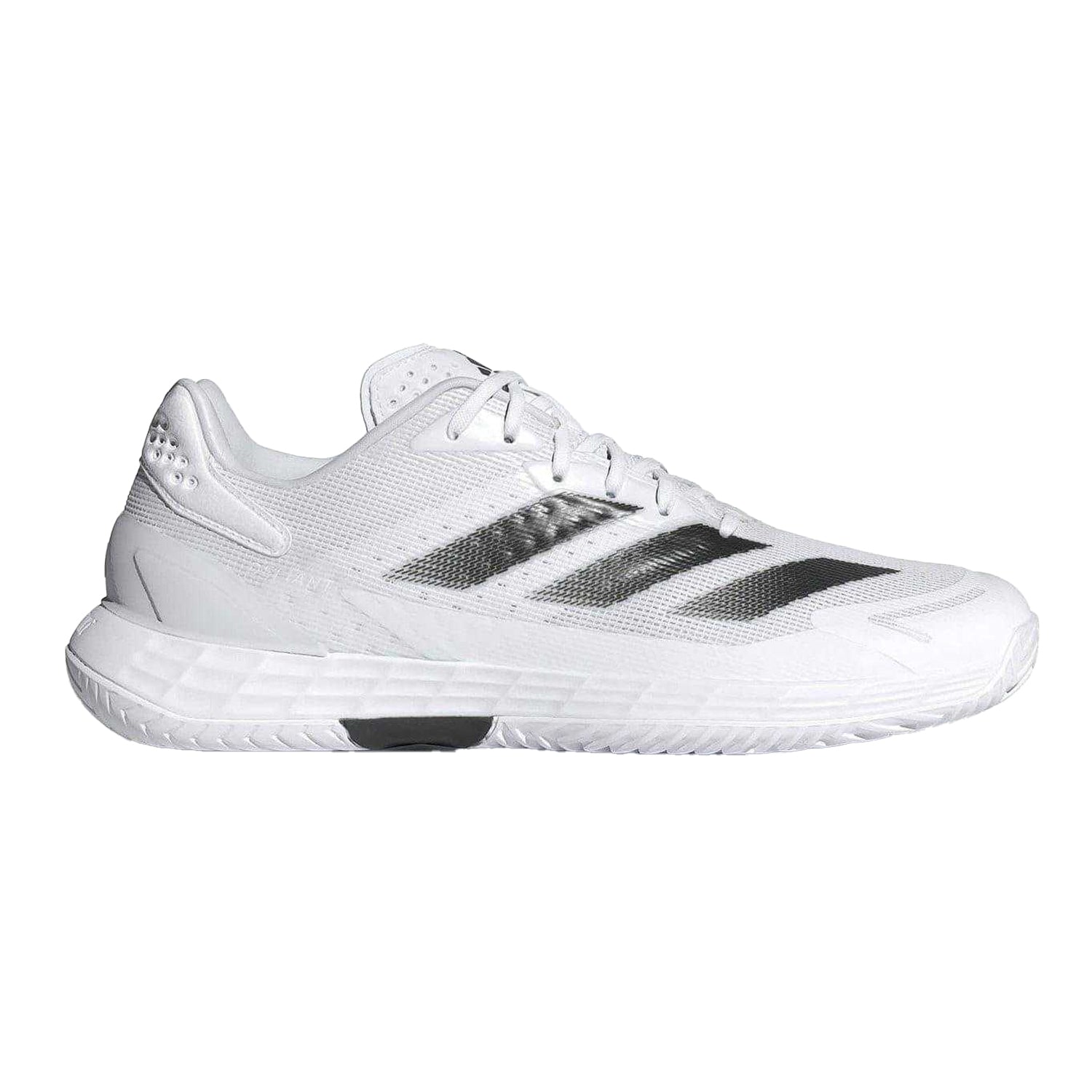 White - Front - Adidas Mens Defiant Speed 2 Tennis Shoes
