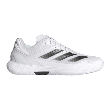 White - Front - Adidas Mens Defiant Speed 2 Tennis Shoes