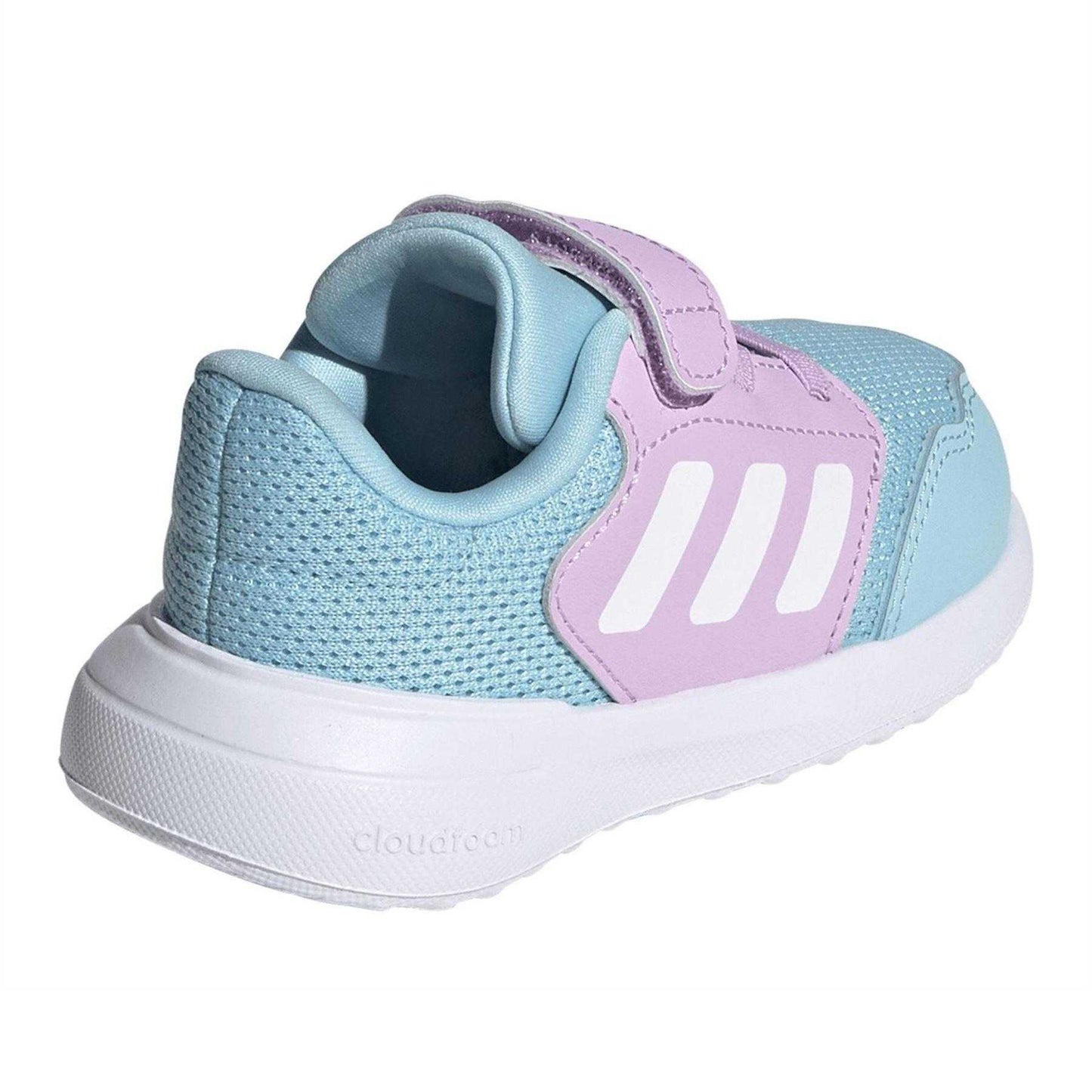 Blue-White-Lilac - Back - Adidas Toddler Tensaur Run 3.0 Cloudfoam Shoes