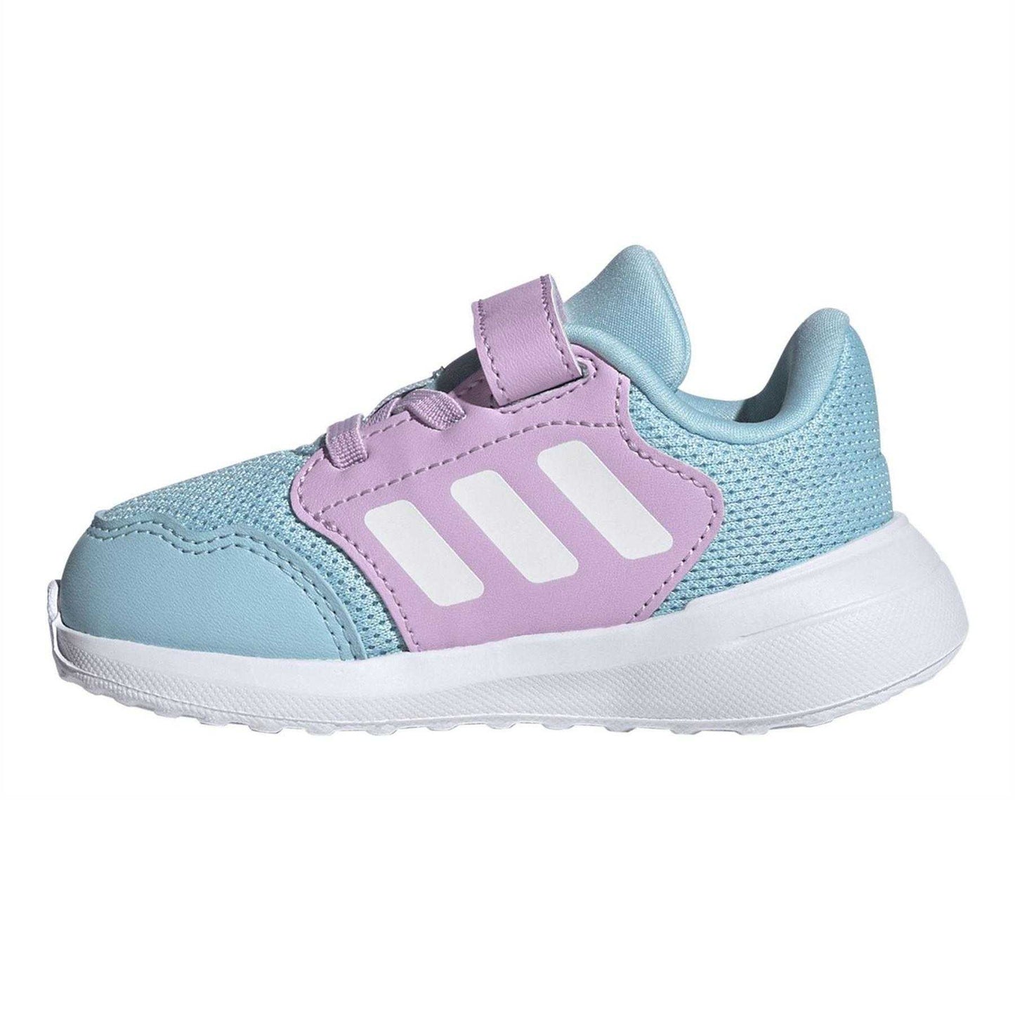 Blue-White-Lilac - Side - Adidas Toddler Tensaur Run 3.0 Cloudfoam Shoes
