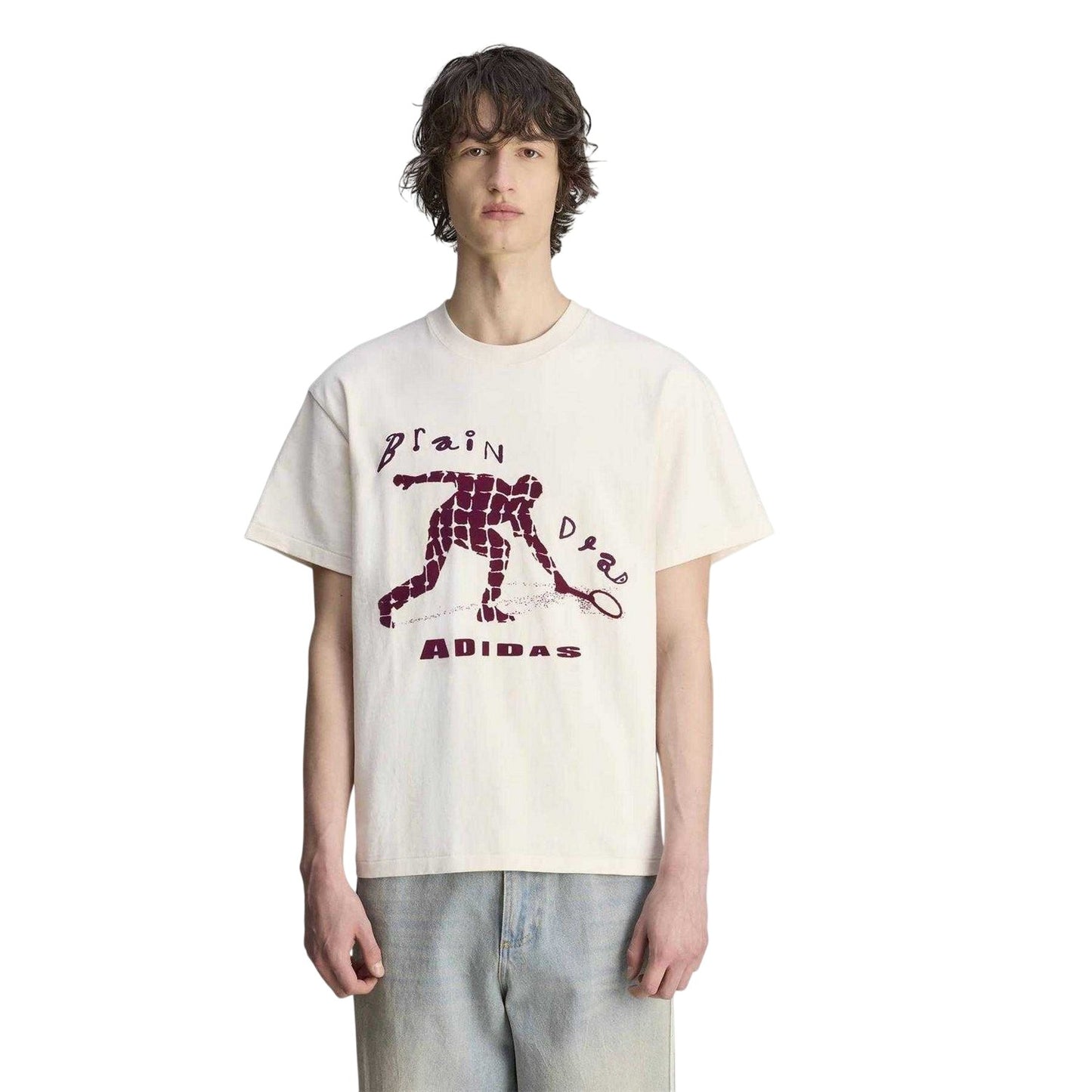 Wonder White - Lifestyle - Adidas Mens Brain Dead Graphic Print T-Shirt