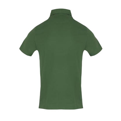 Military Green - Front - Aquascutum Mens Logo Polo Shirt