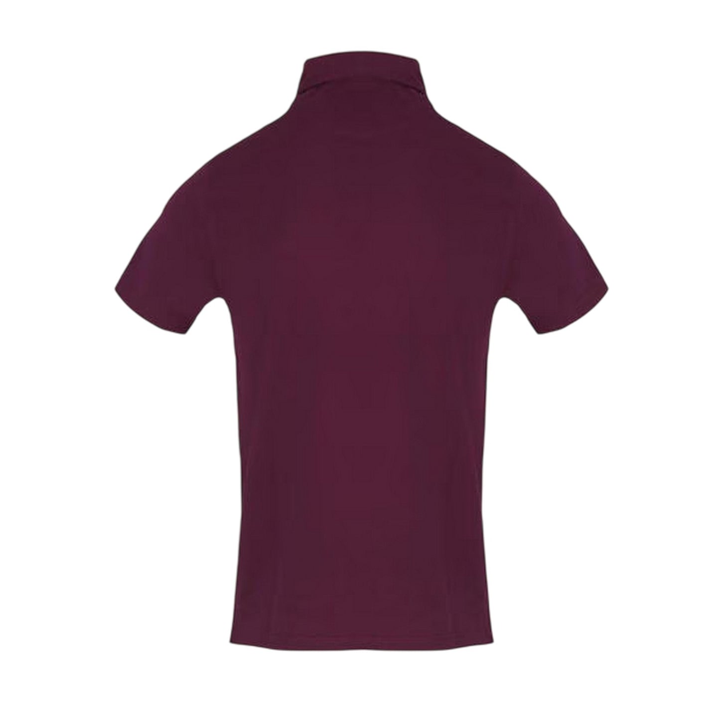 Red - Back - Aquascutum Mens Logo Polo Shirt