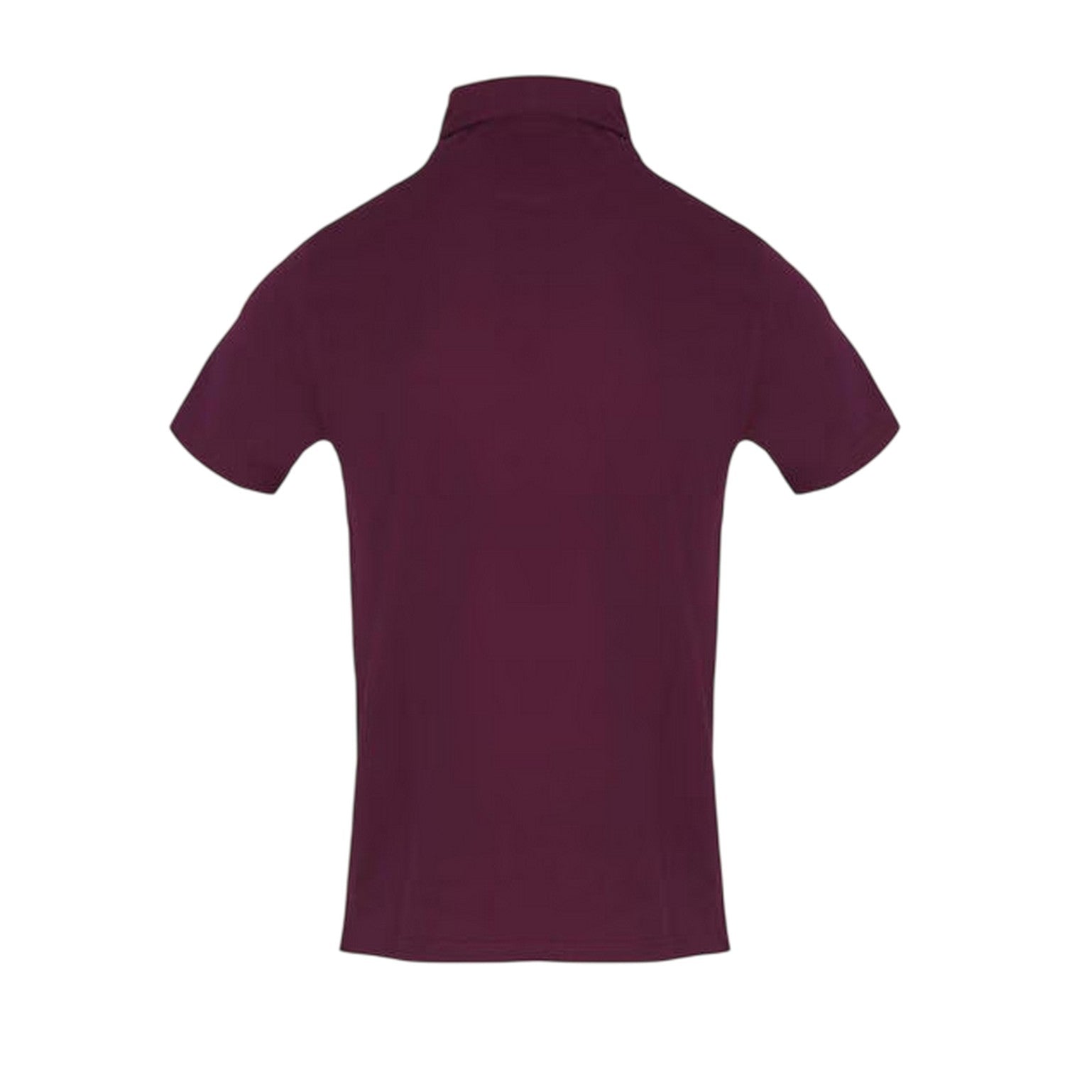 Red - Back - Aquascutum Mens Logo Polo Shirt
