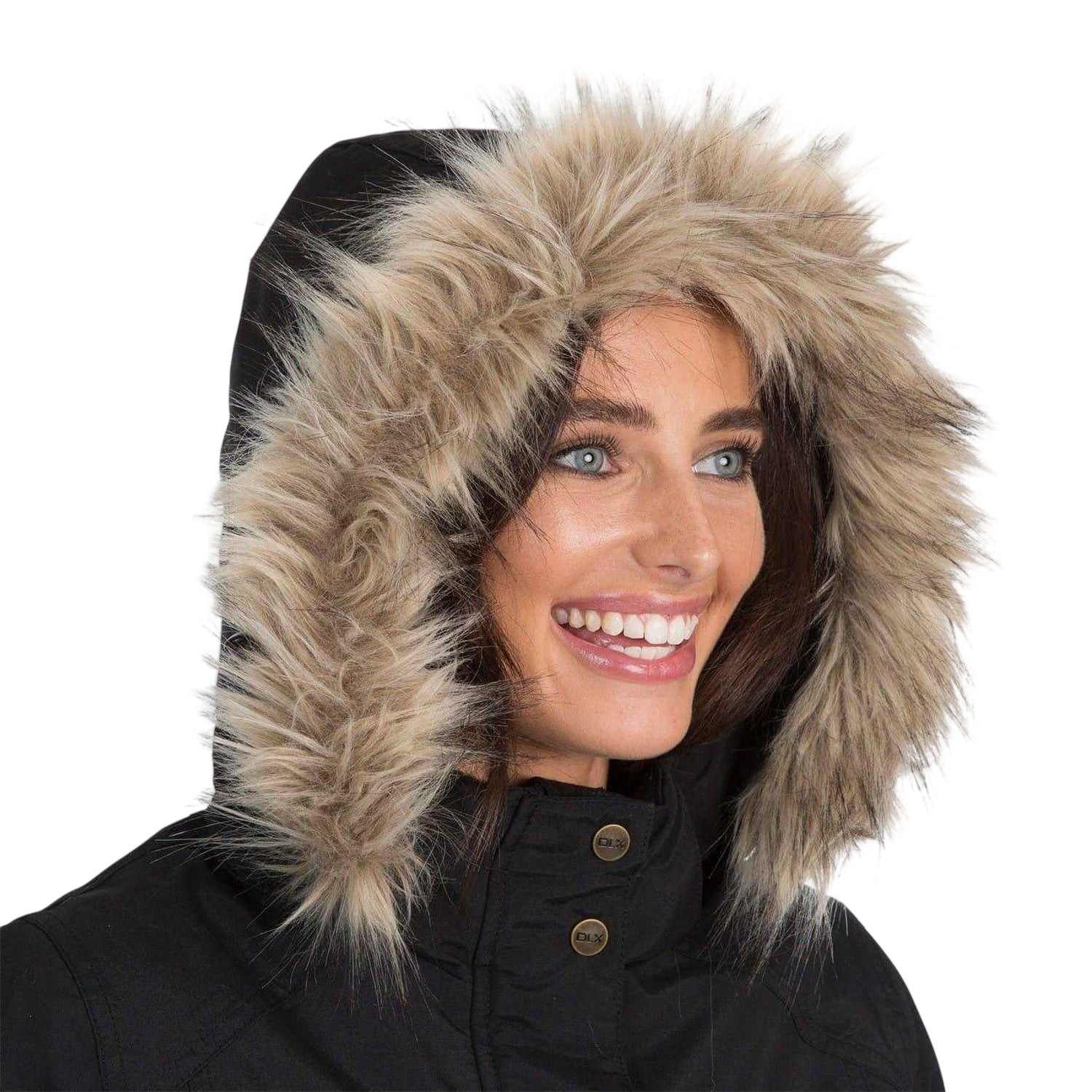 Black - Side - DLX Womens-Ladies Bettany Down Jacket