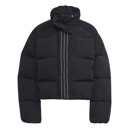Black - Front - Adidas Womens-Ladies Originals Rhinestone Down Jacket