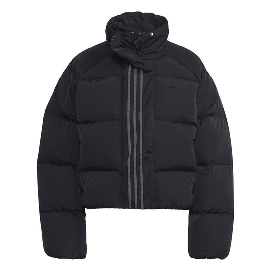 Black - Front - Adidas Womens-Ladies Originals Rhinestone Down Jacket