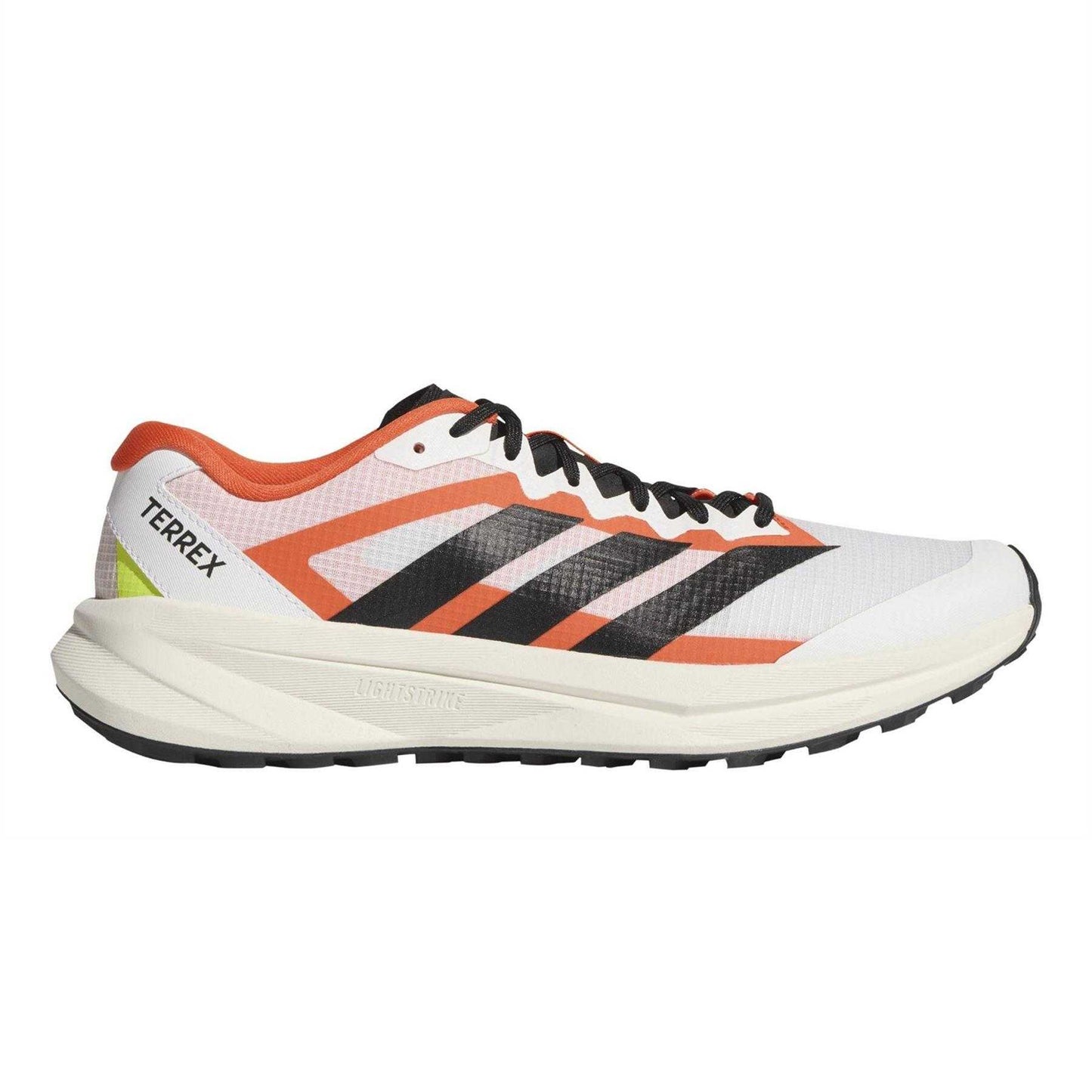 White-Red - Front - Adidas Mens Off-Road Trail 3 Stripes Running Shoes