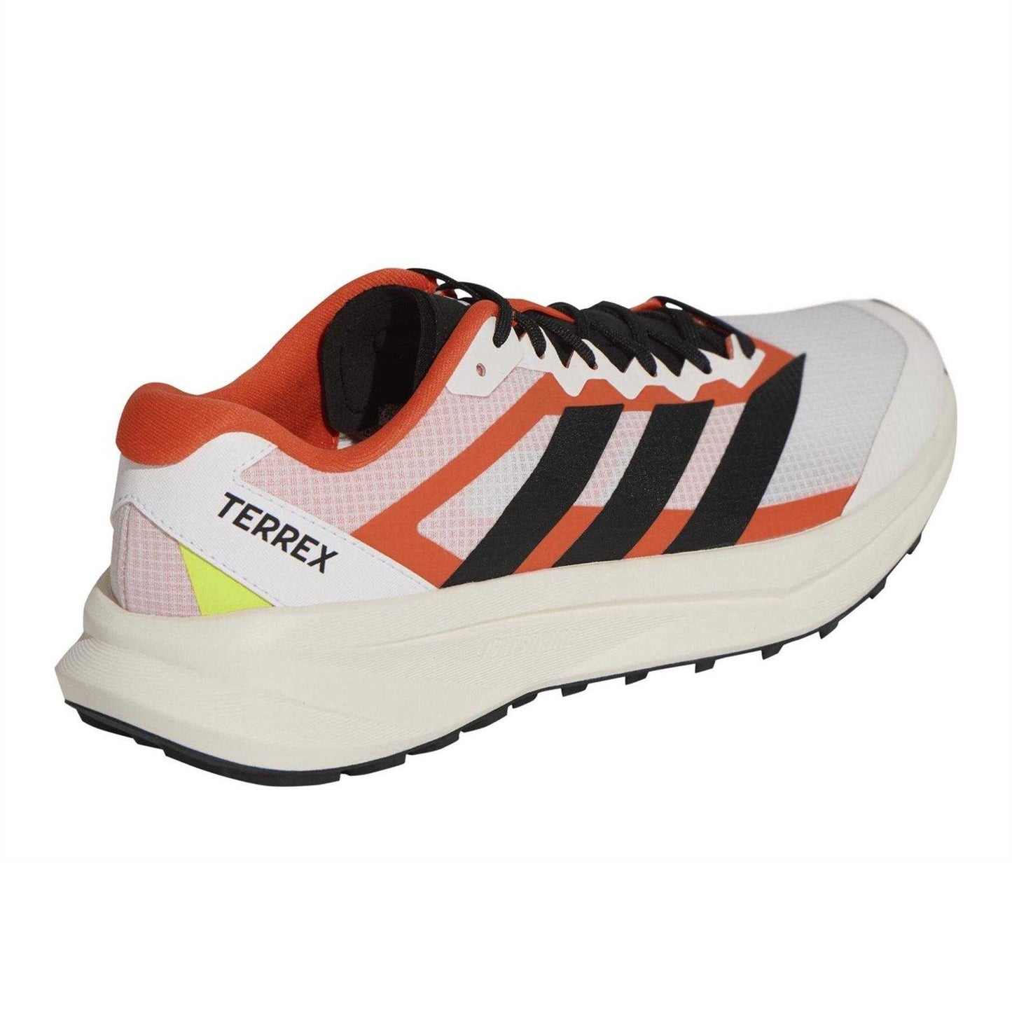 White-Red - Back - Adidas Mens Off-Road Trail 3 Stripes Running Shoes