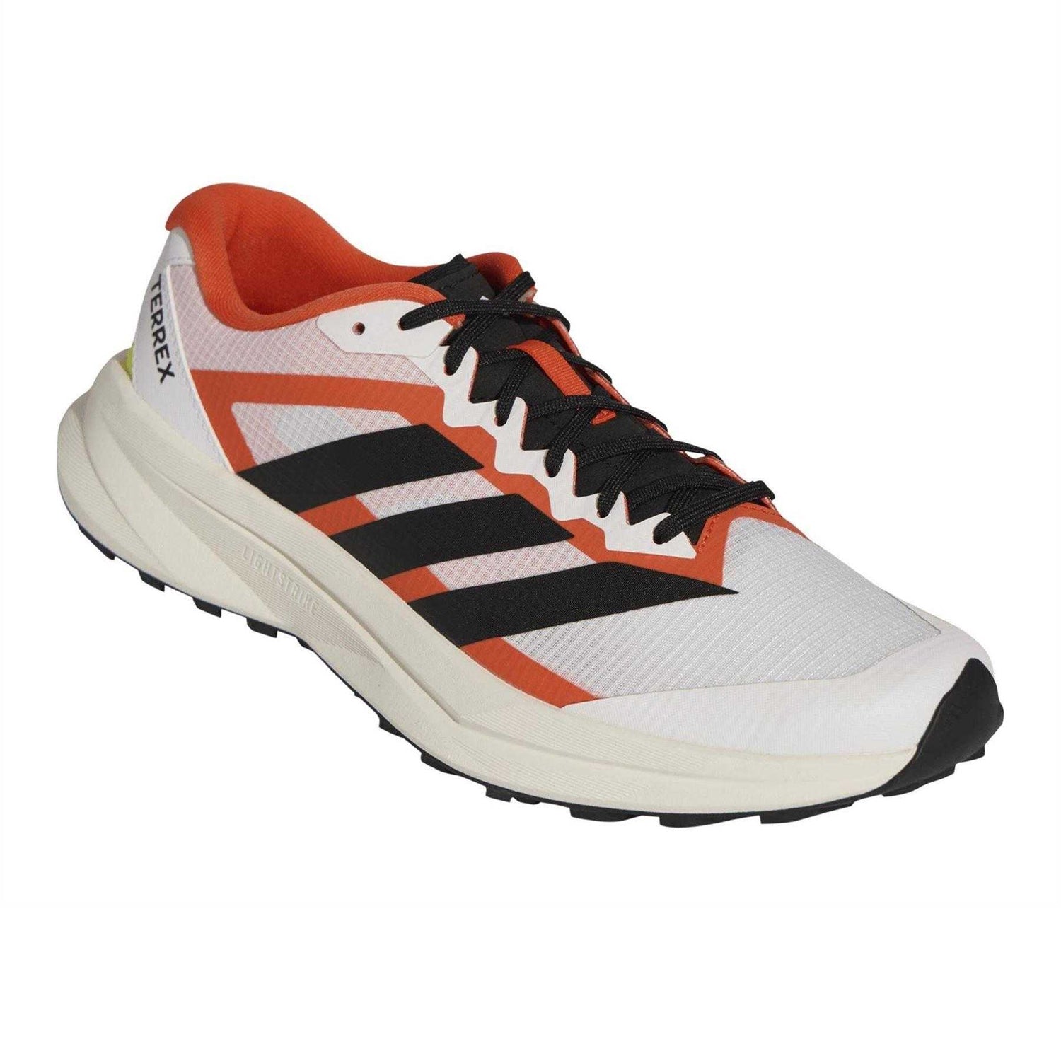 White-Red - Pack Shot - Adidas Mens Off-Road Trail 3 Stripes Running Shoes