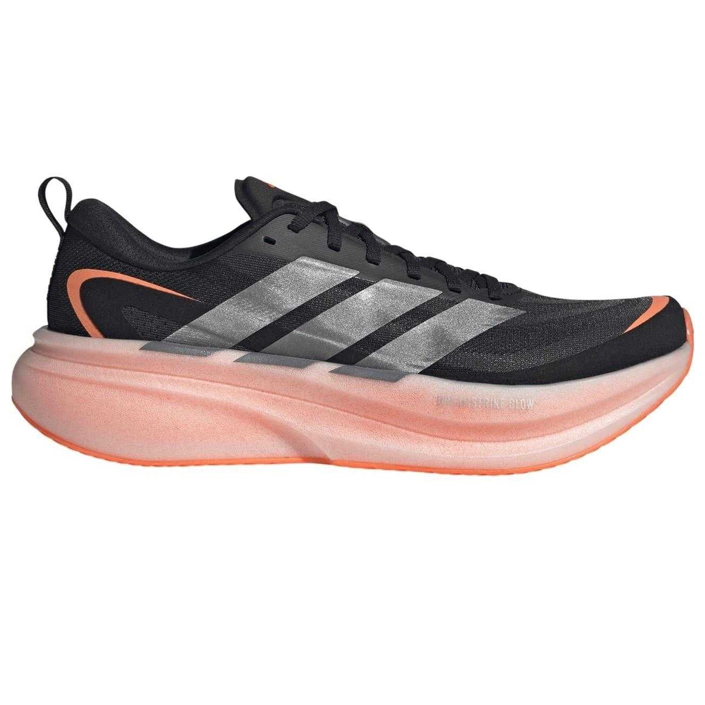 Black-Orange - Front - Adidas Mens Supernova Running Shoes