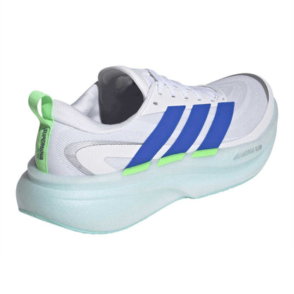 White-Blue-Lime - Back - Adidas Mens Supernova Running Shoes