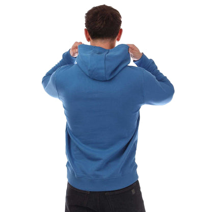 Blue - Back - Lyle & Scott Mens Pull Over Hoodie