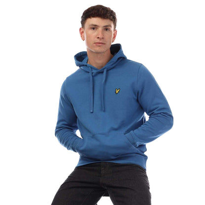 Blue - Lifestyle - Lyle & Scott Mens Pull Over Hoodie