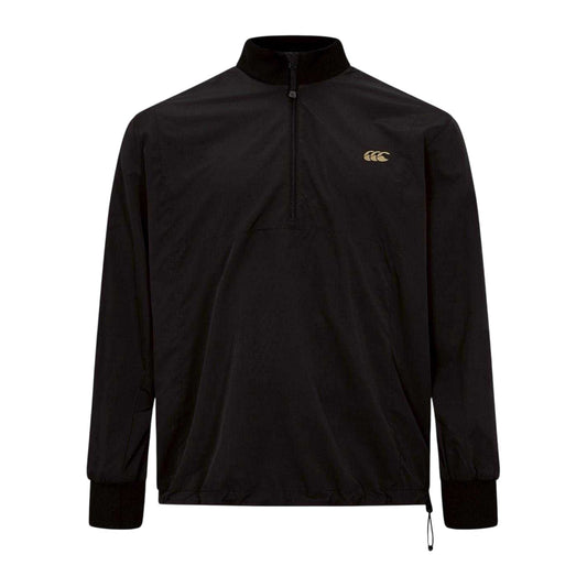 Black - Front - Canterbury Mens Tempo+ Logo Quarter Zip Track Jacket