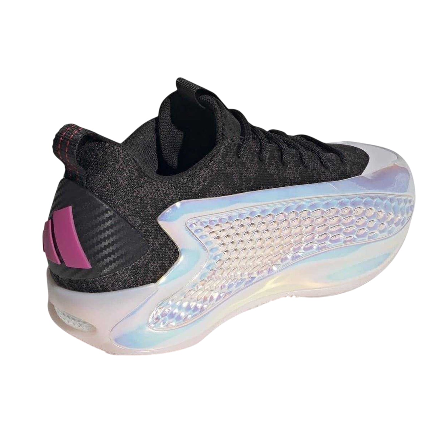 Black-Pink - Back - Adidas Mens Anthony Edwards Basketball Shoes