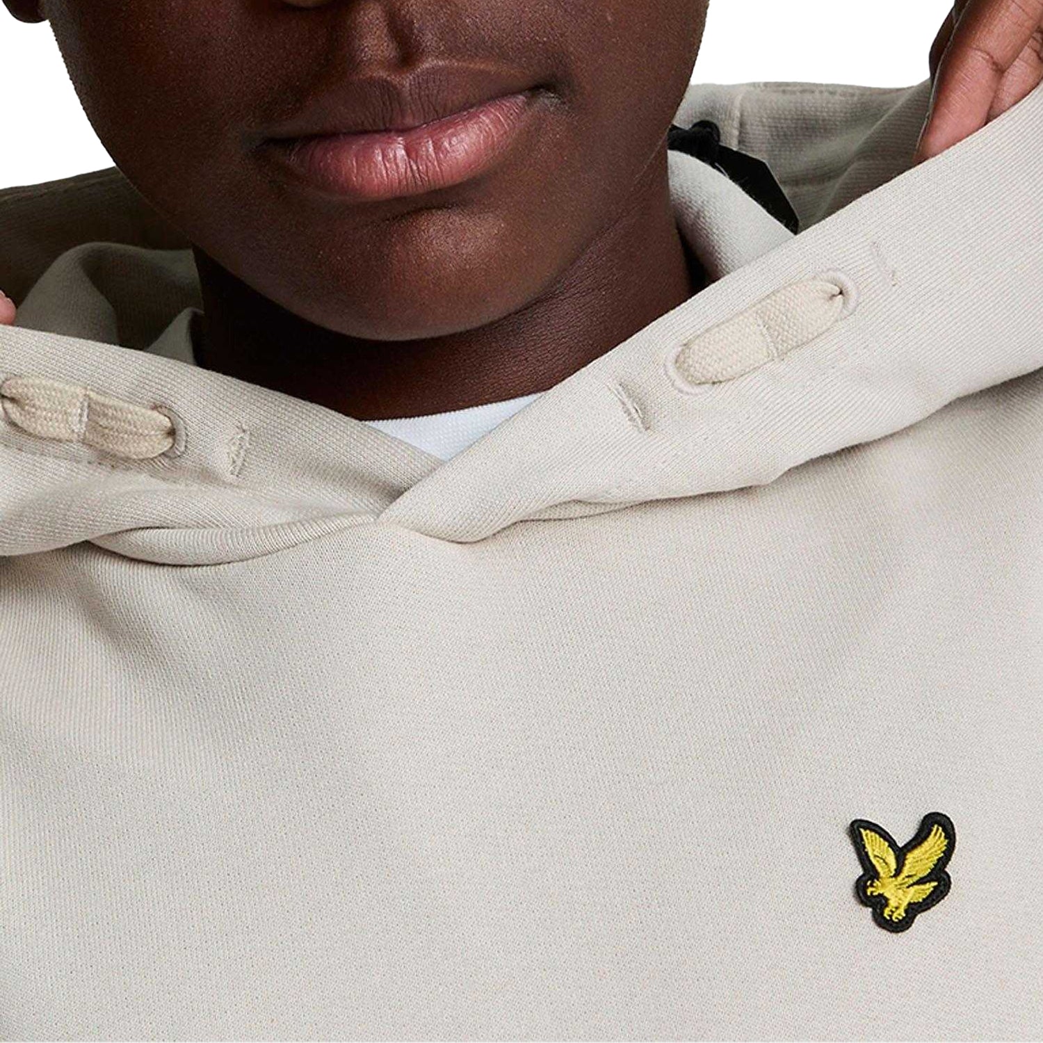 Beige - Pack Shot - Lyle & Scott Childrens-Kids Pull Over Drawstring Hoodie