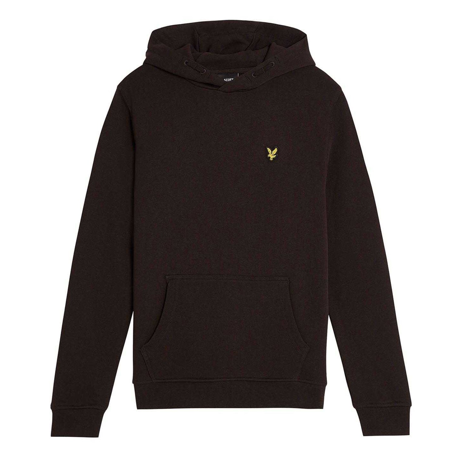 Brown - Front - Lyle & Scott Childrens-Kids Pull Over Drawstring Hoodie