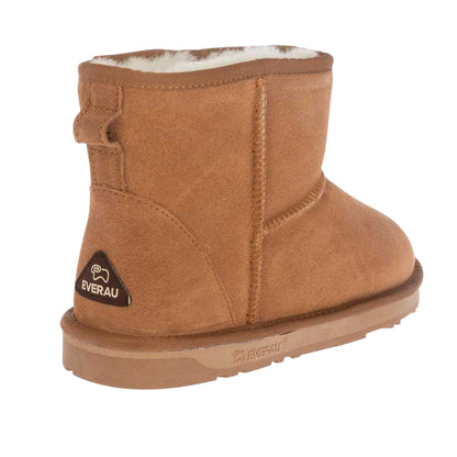 Chestnut - Back - EverAu Womens-Ladies Finch Ultra Cow Suede Ankle Boots