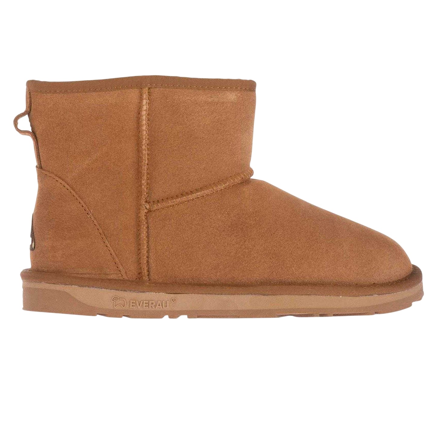 Chestnut - Front - EverAu Womens-Ladies Finch Ultra Cow Suede Ankle Boots