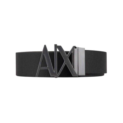 Black - Back - Armani Exchange Mens AX Belt