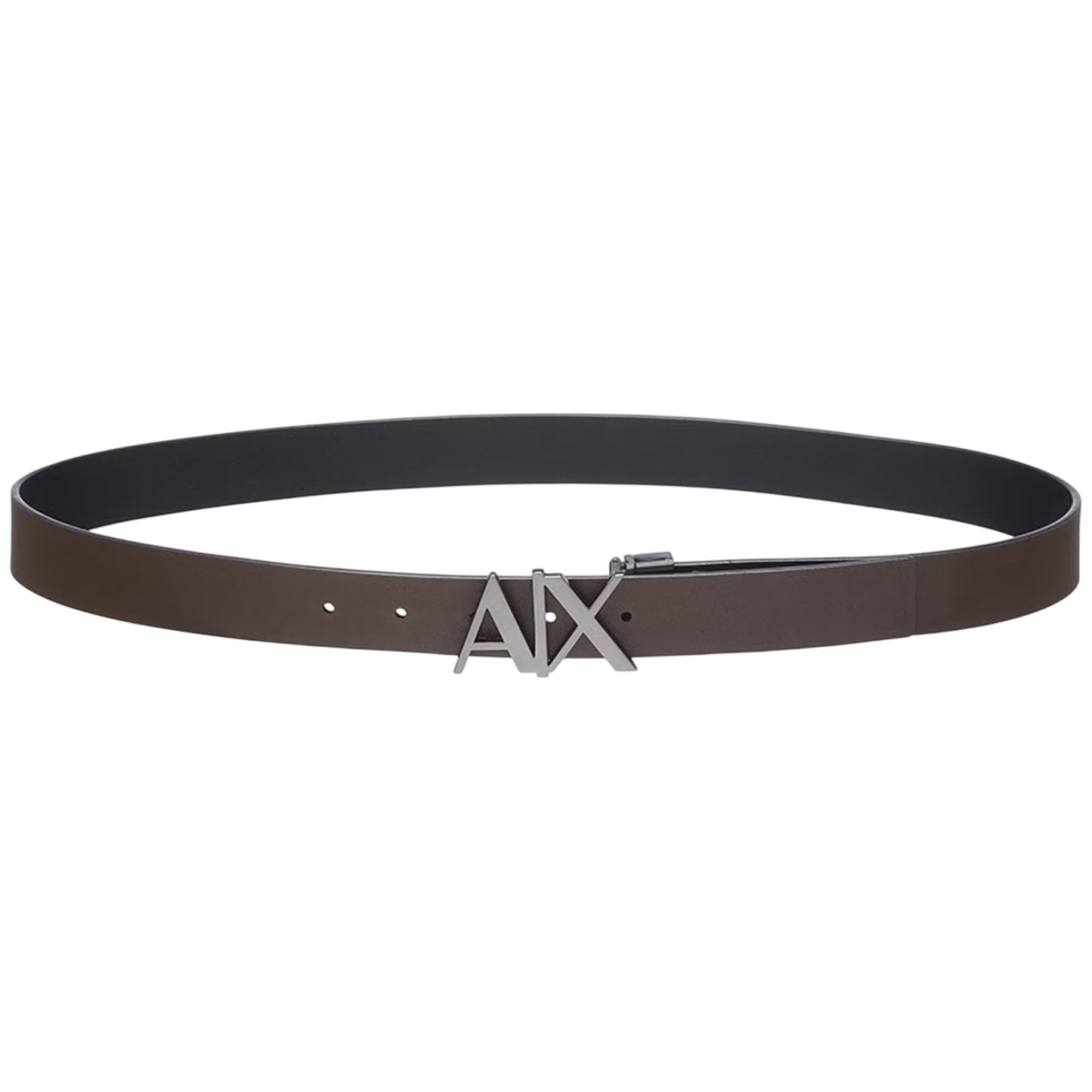 Brown - Front - Armani Exchange Mens AX Belt