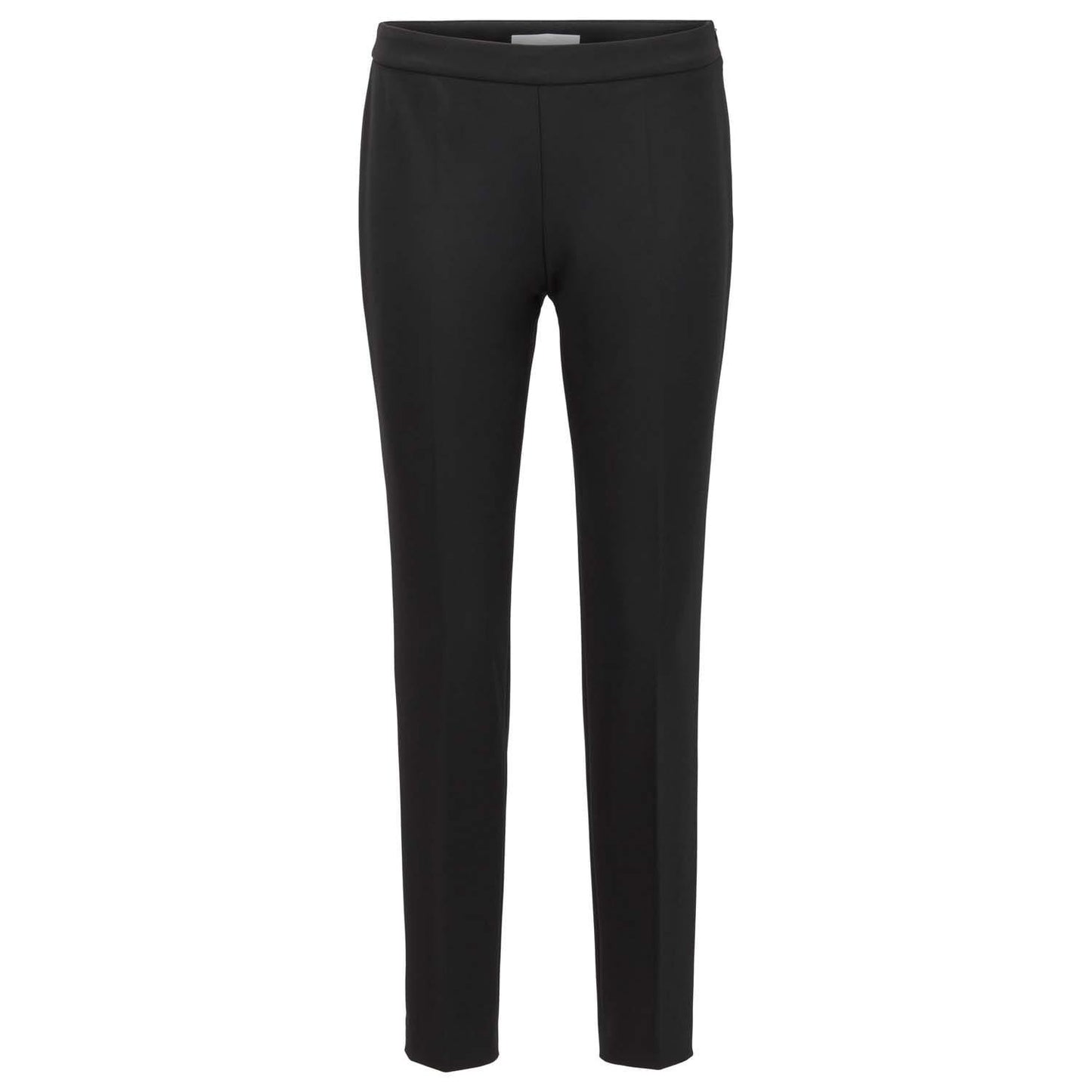 Black - Front - Boss Womens-Ladies Tiluna Side Zip Trousers